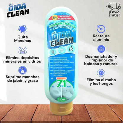 ✨ DIDA CLEAN – Desmanchador de Vidrios con Efecto Diamante 💎 | Brillo Impecable al Instante